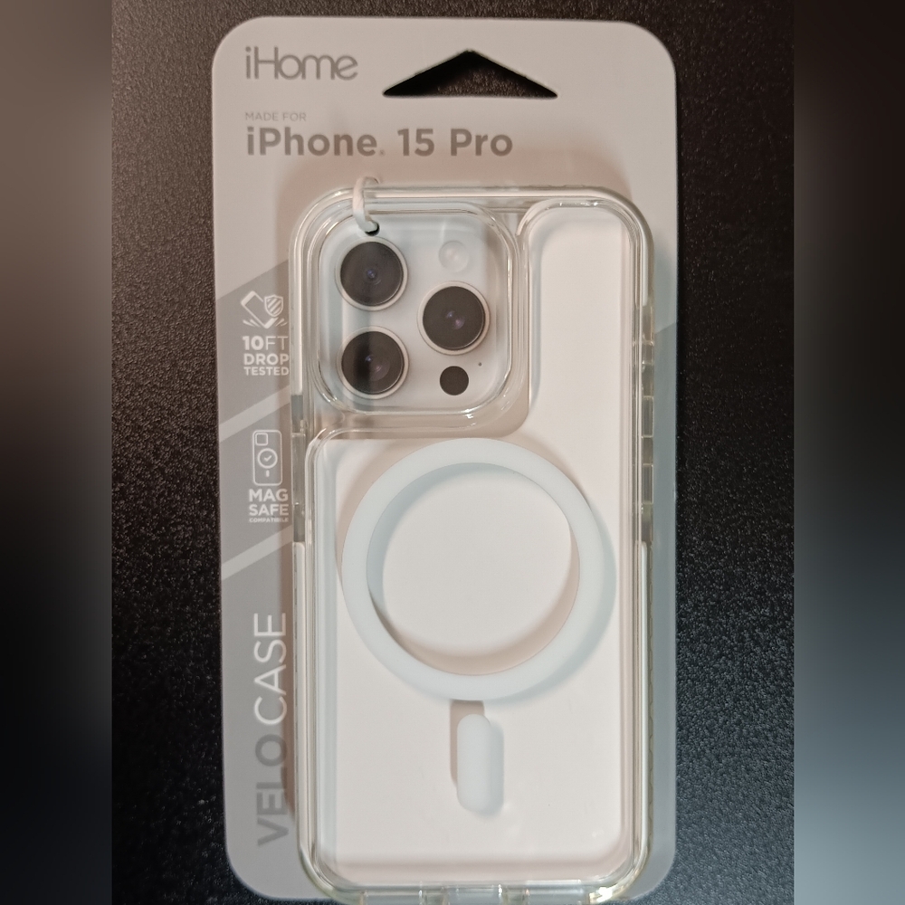 iHome White MagSafe Case for iPhone 15 Pro